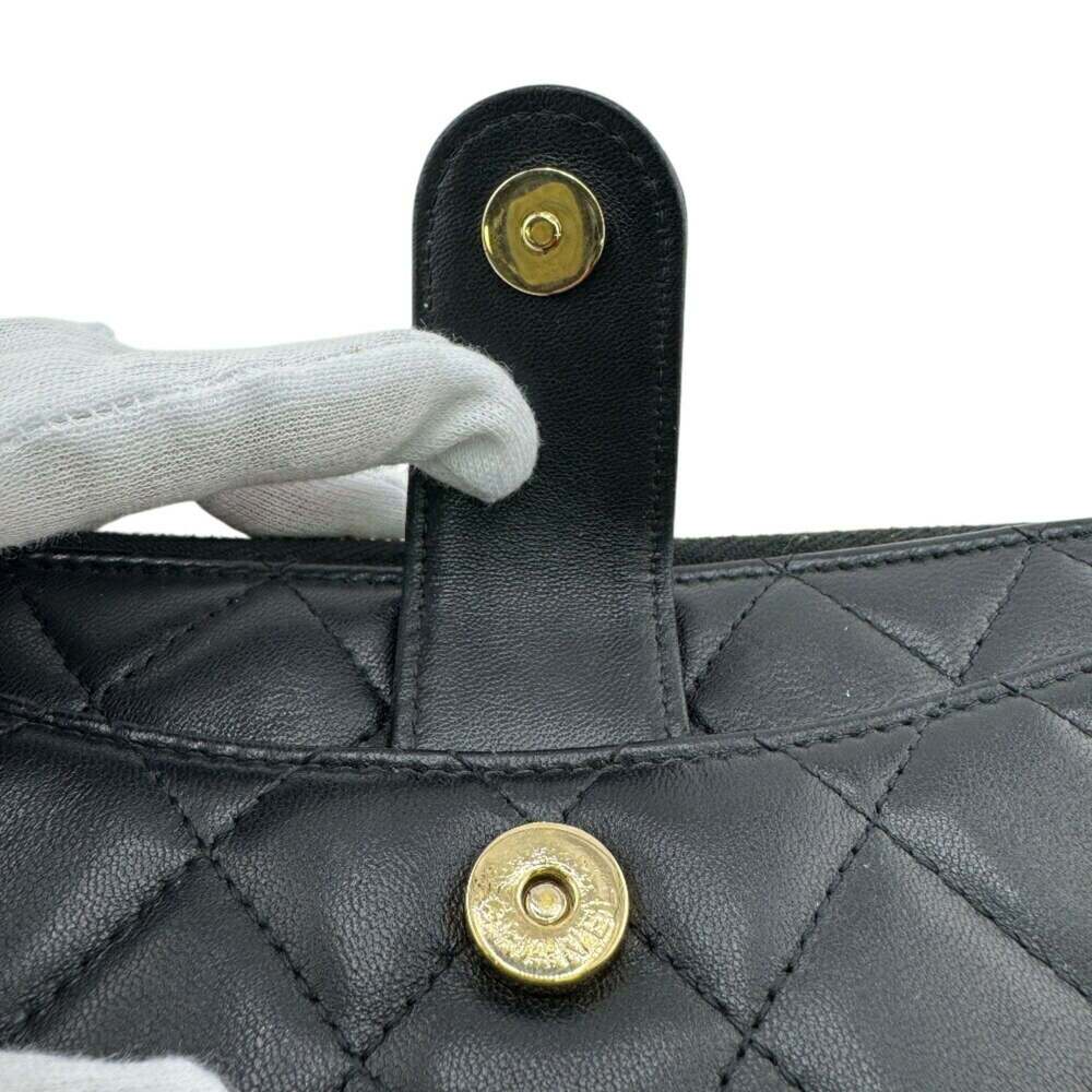 CHANEL Black Logo Wallet - Picture 7 of 11
